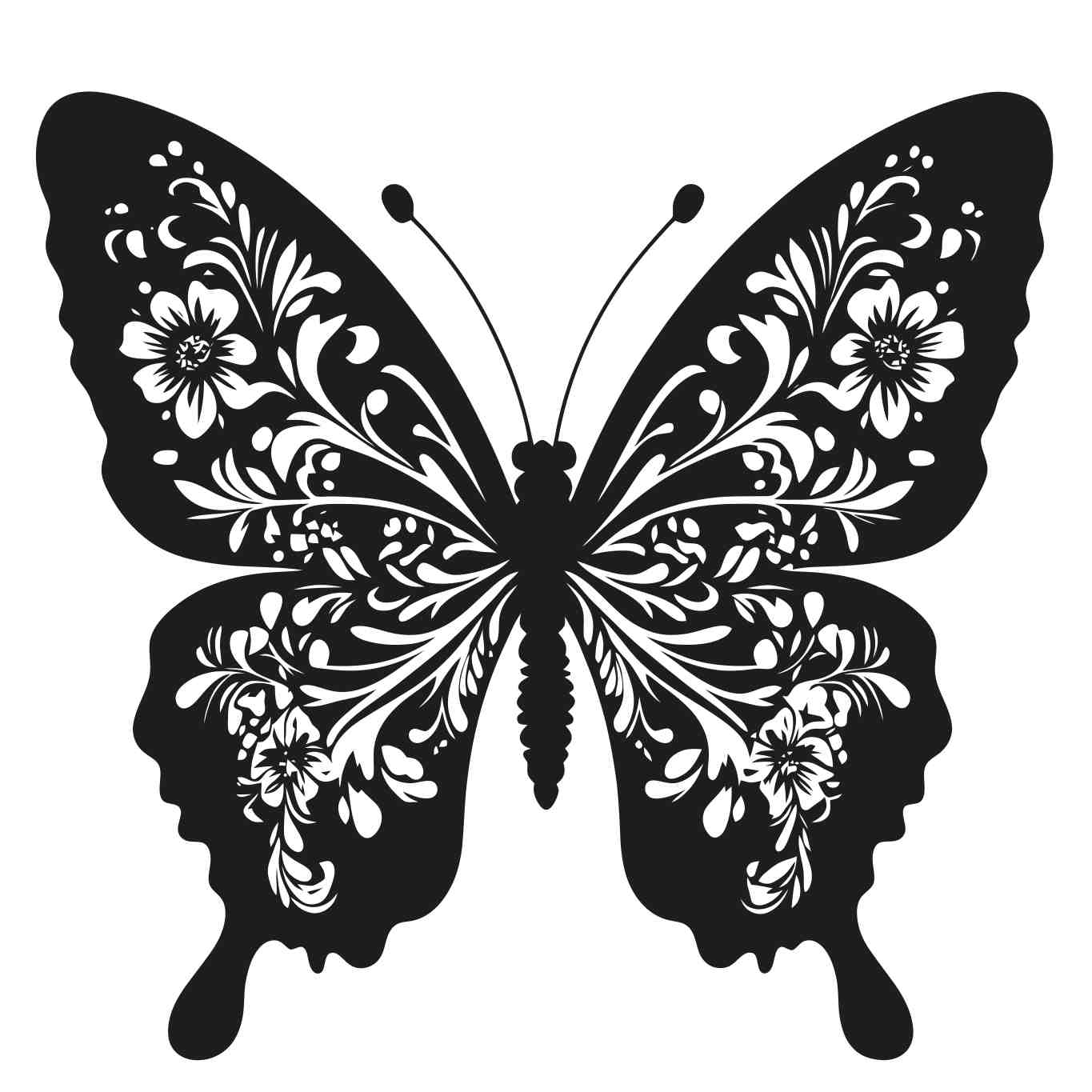 Elegant Butterfly Silhouette