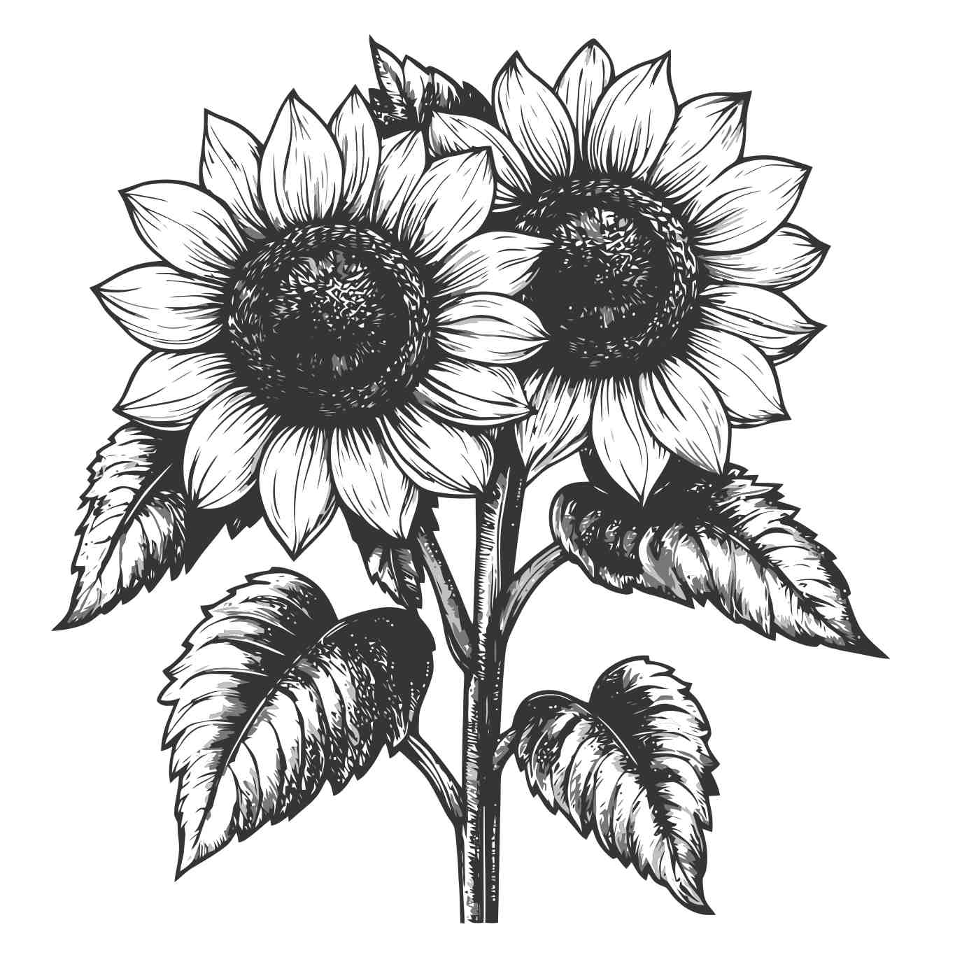 Vintage Sunflower Elegance