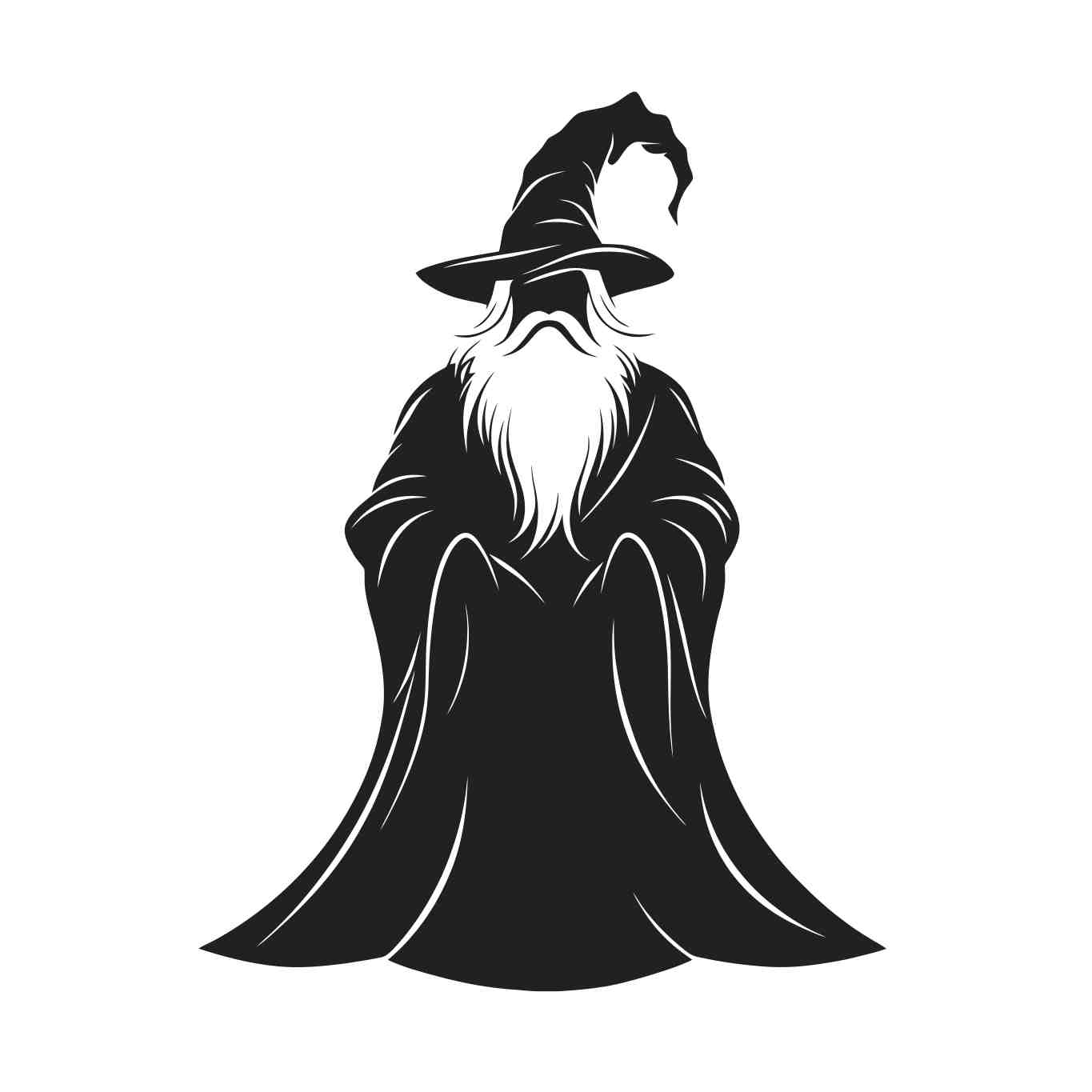 enchanted wizard silhouette