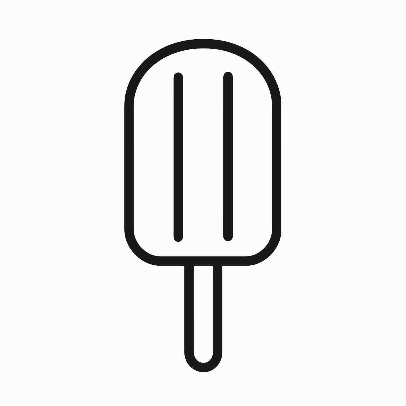 Minimalist Ice Lolly Illustration