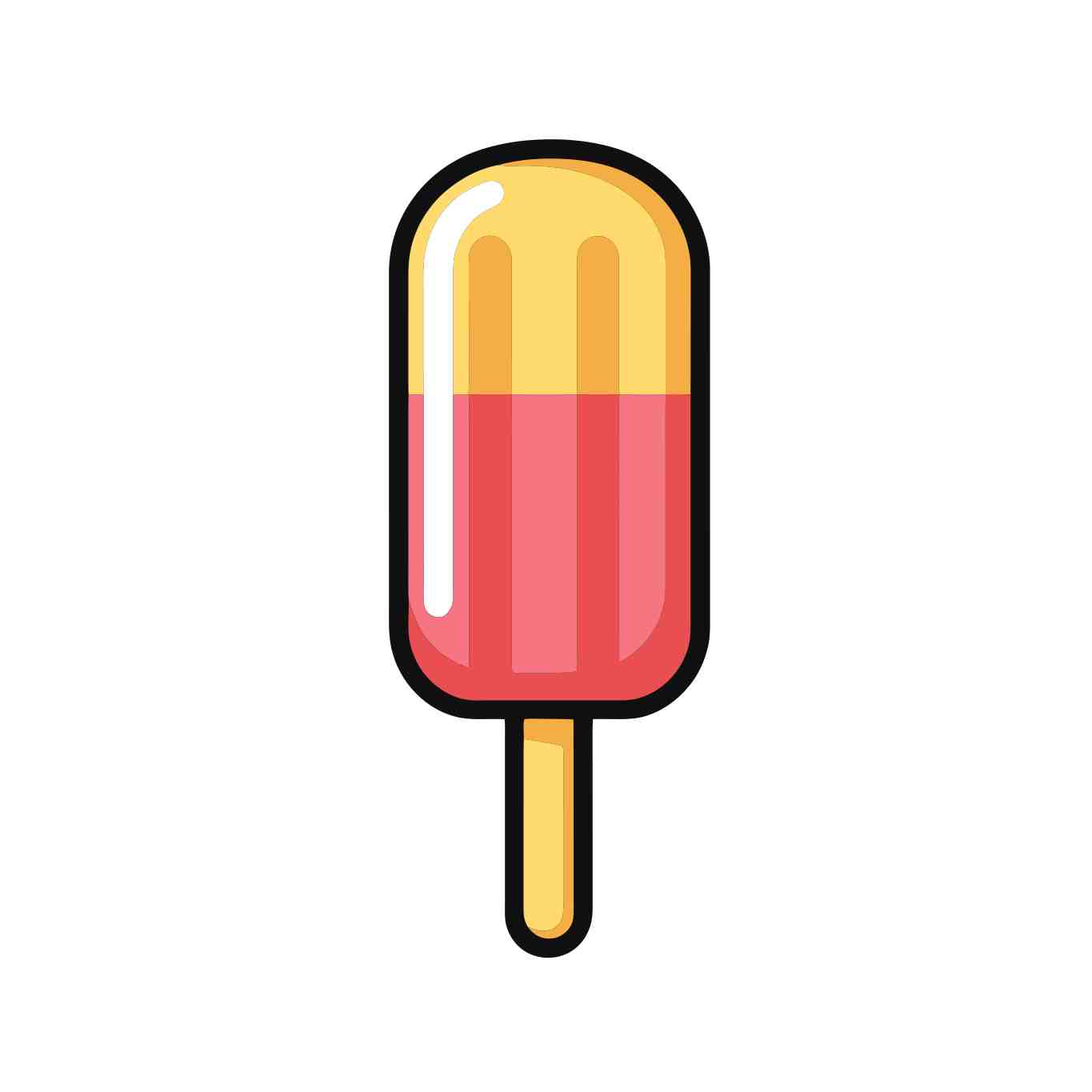 Vibrant Ice Lolly Illustration