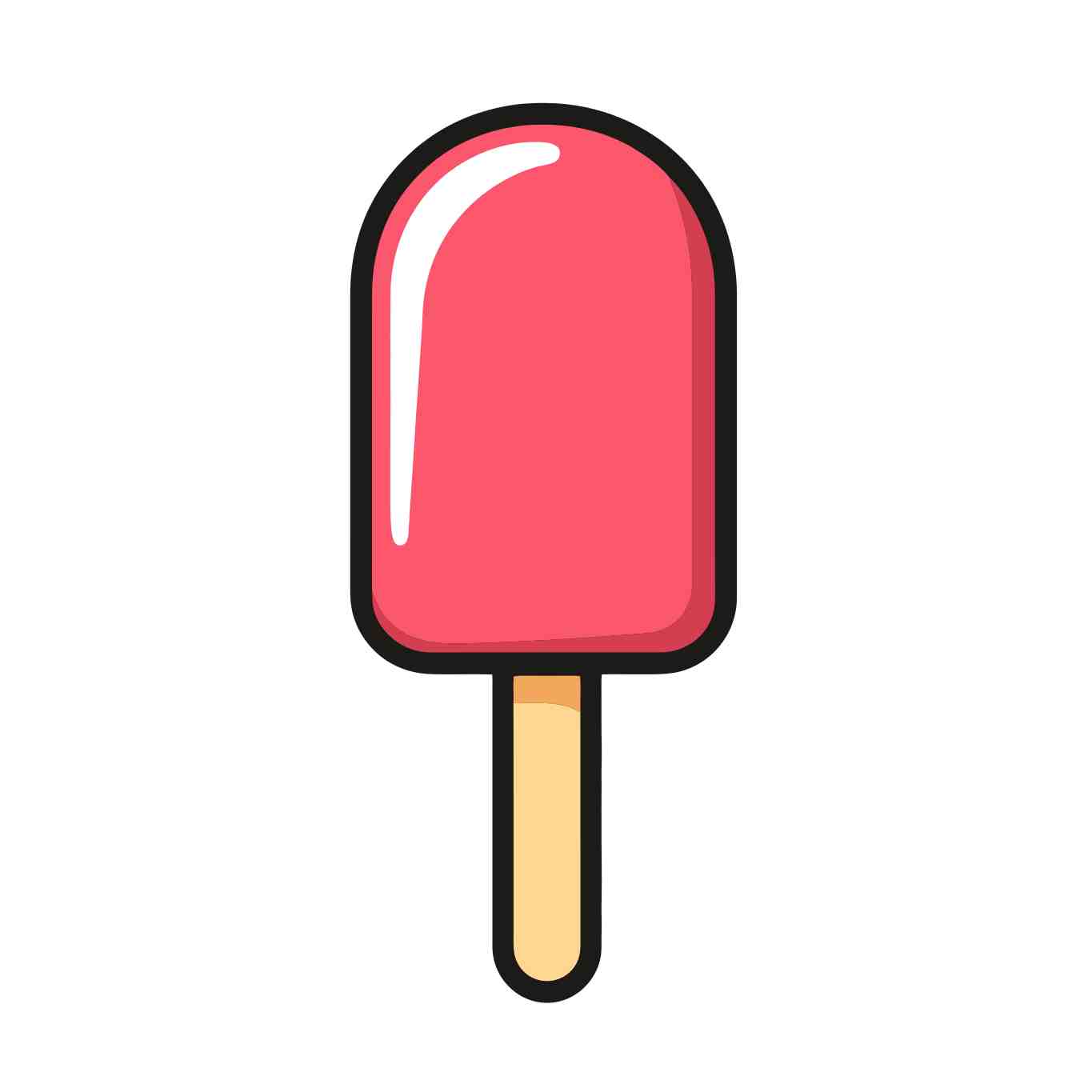 Vibrant Ice Lolly Illustration