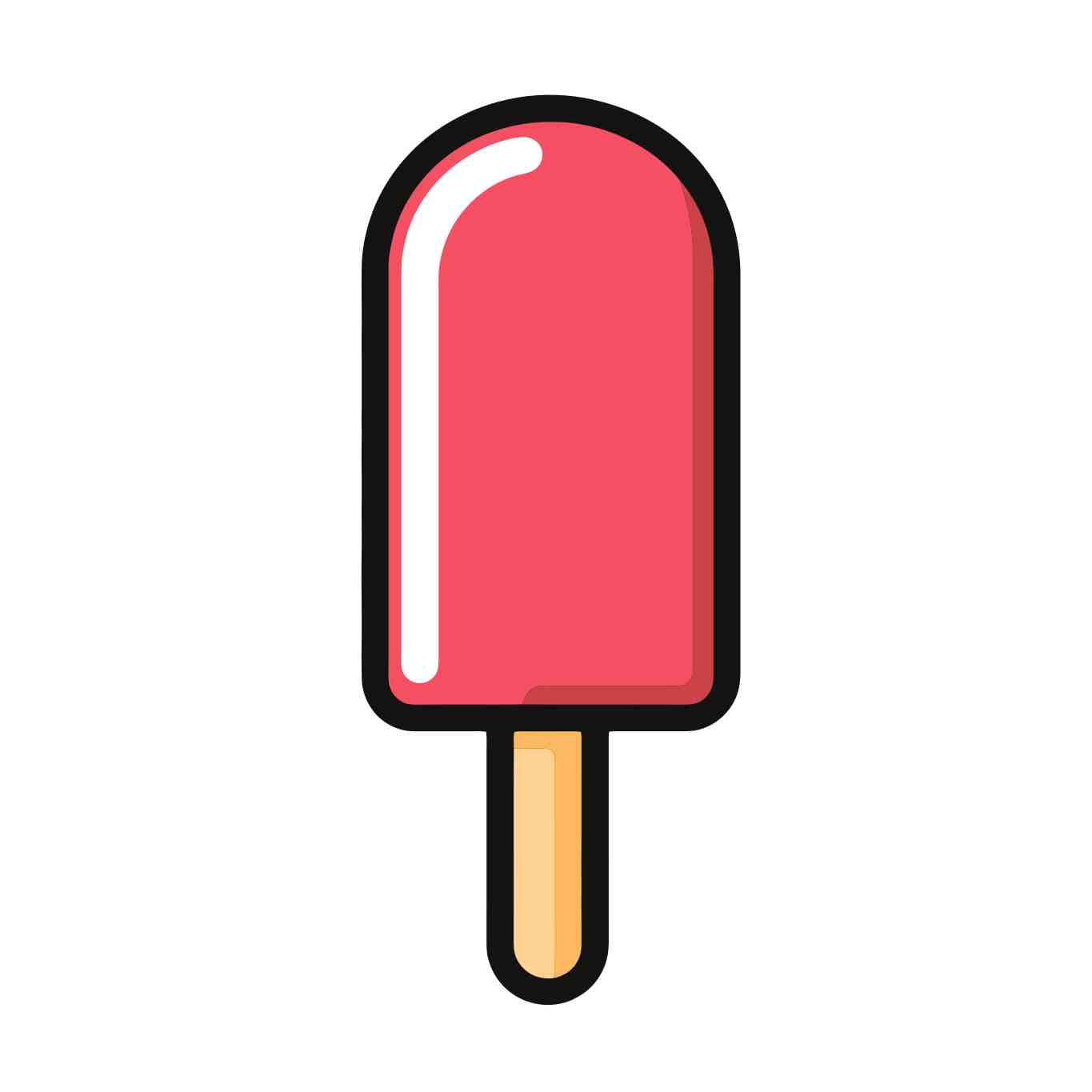 Vibrant Pink Ice Lolly Delight