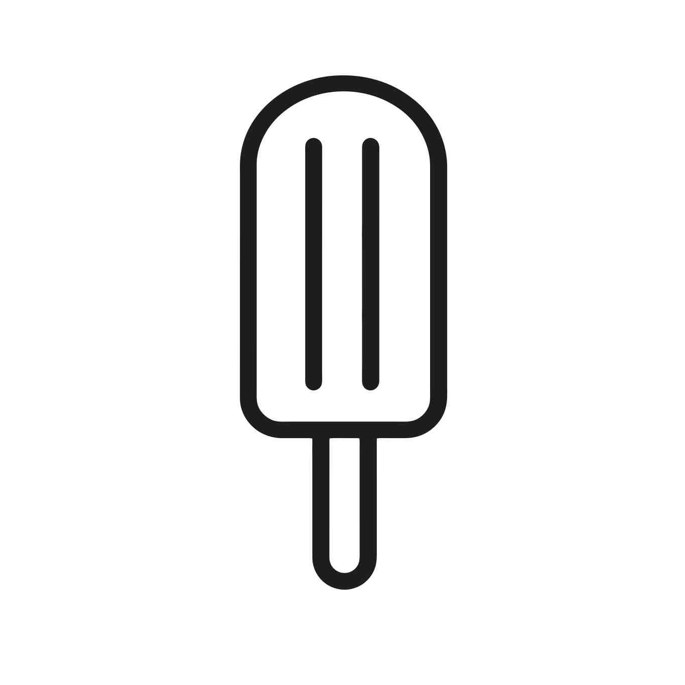 Minimalist Ice Lolly Illustration