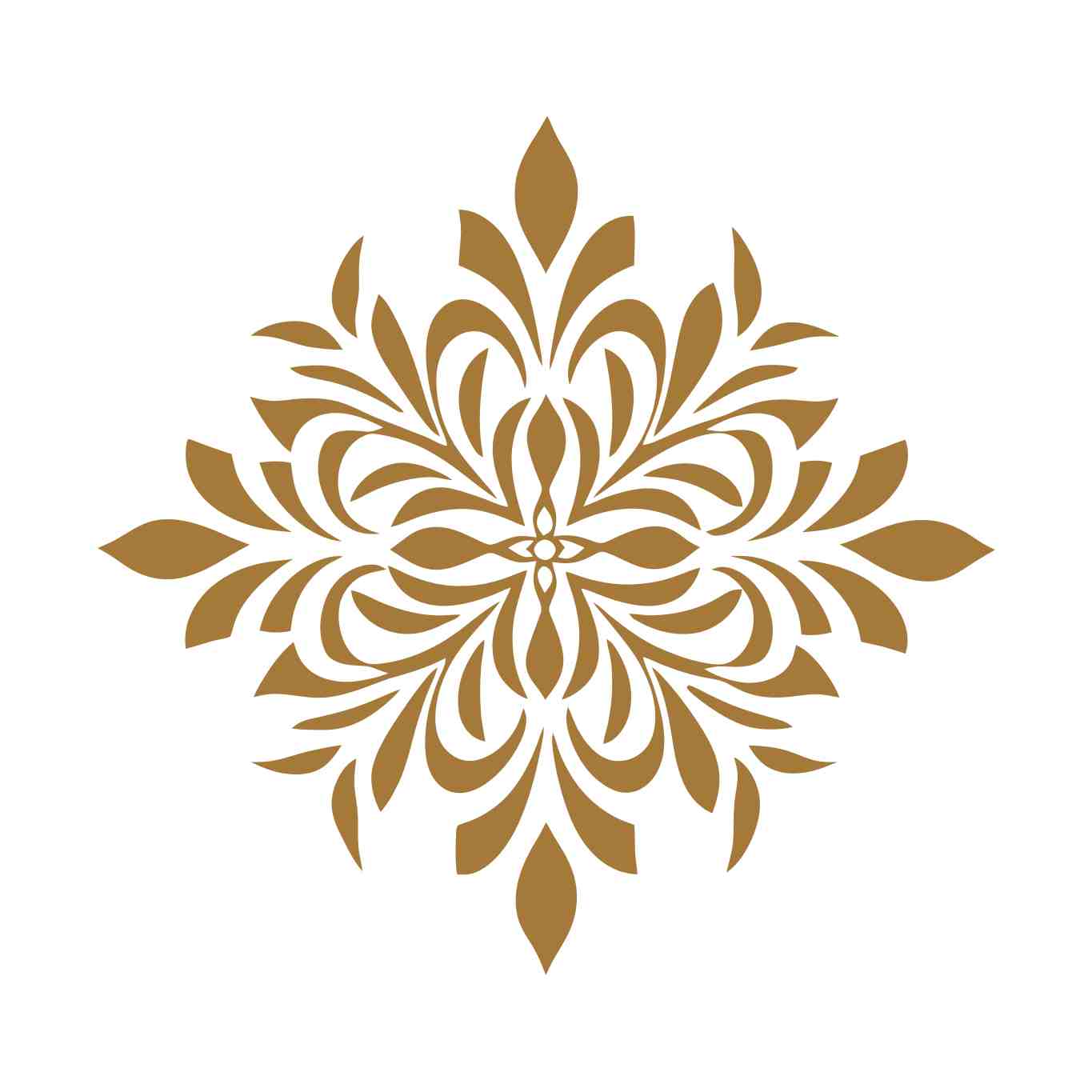 Elegant Floral Gold Motif